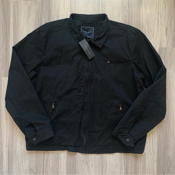NWT Tommy Hilfiger Cotton Zip Ivy Jacket - Picture 1 of 10